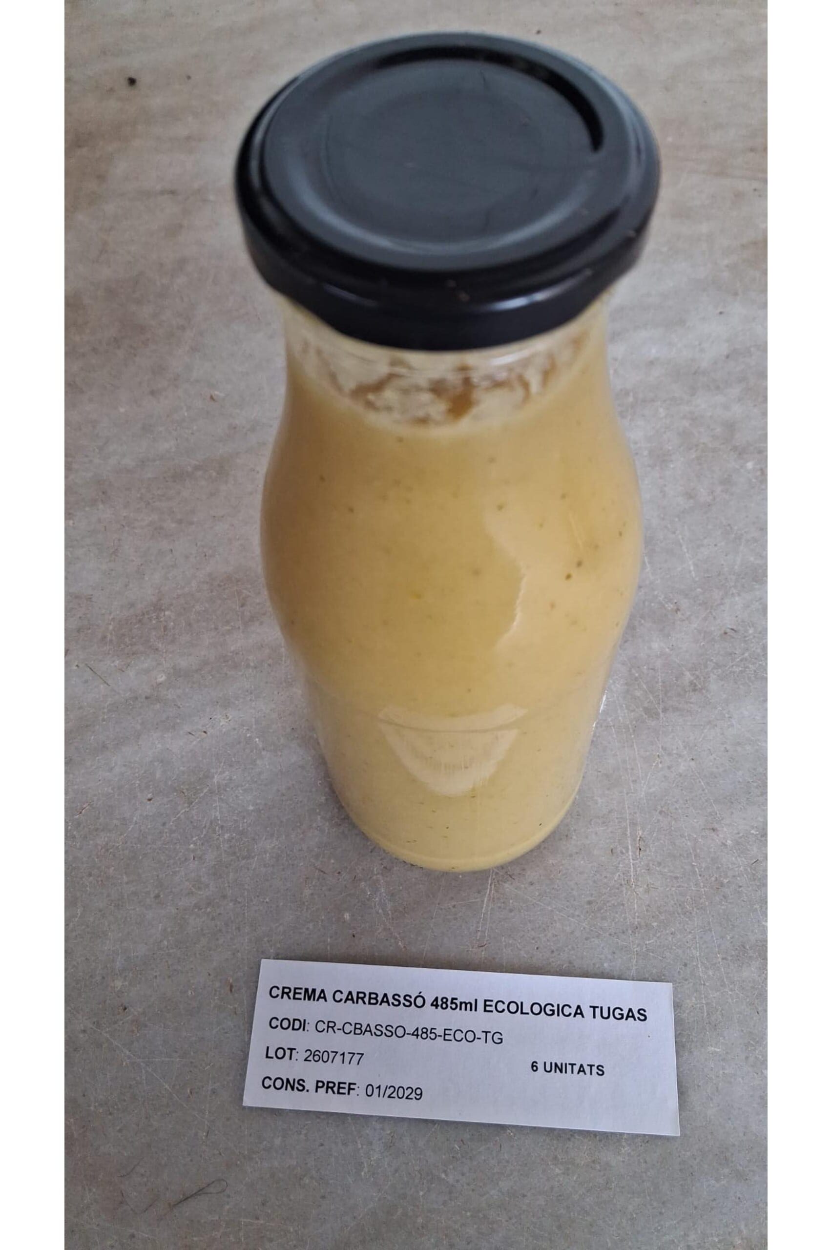 Crema de carbassó Ecològica Collita pròpia 485 ml